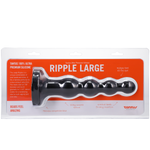 Load image into Gallery viewer, Tantus Silicone Large Ripple Butt Plug Black
