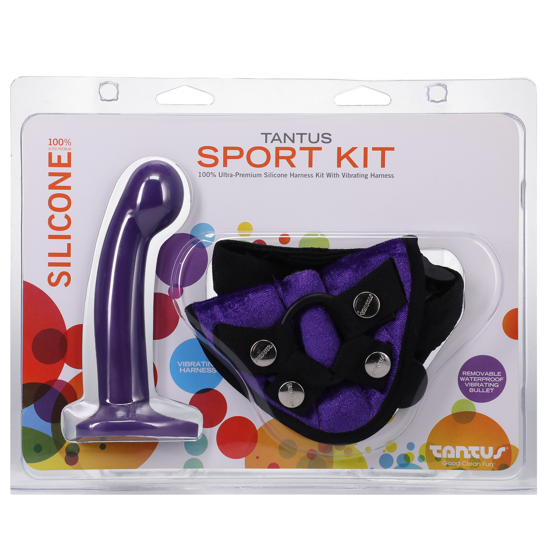 Tantus Silicone Sport Harness Kit Midnight Purple