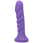 Load image into Gallery viewer, Tantus Silicone Echo Silicone Vibrator Midnight Purple
