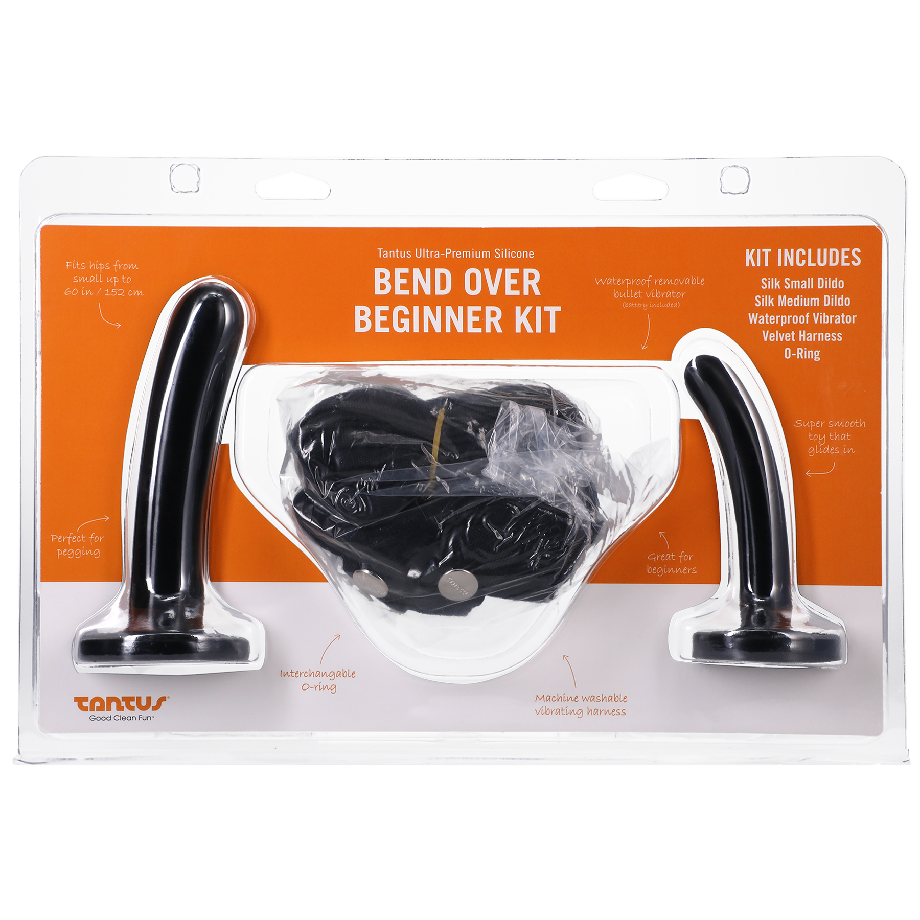 TS4015 - Tantus Bend Over Beginner Harness Kit Onyx Firm