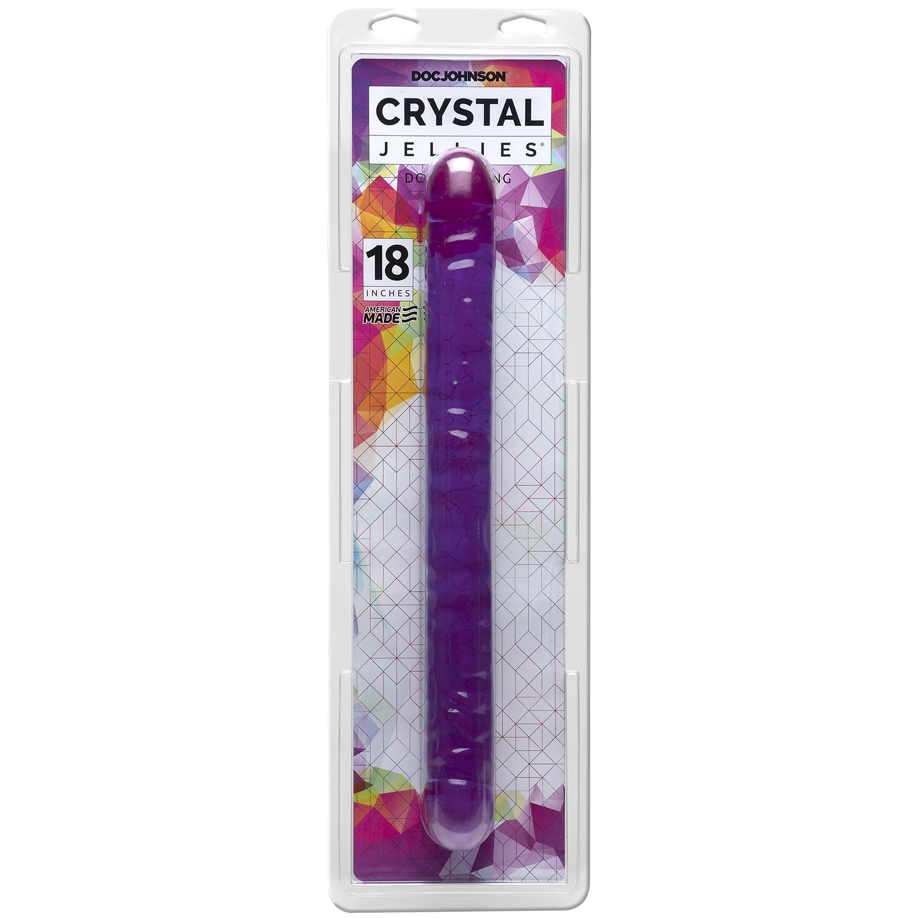 CRYSTAL JELLIES - 18 INCH DOUBLE DO PURPLE