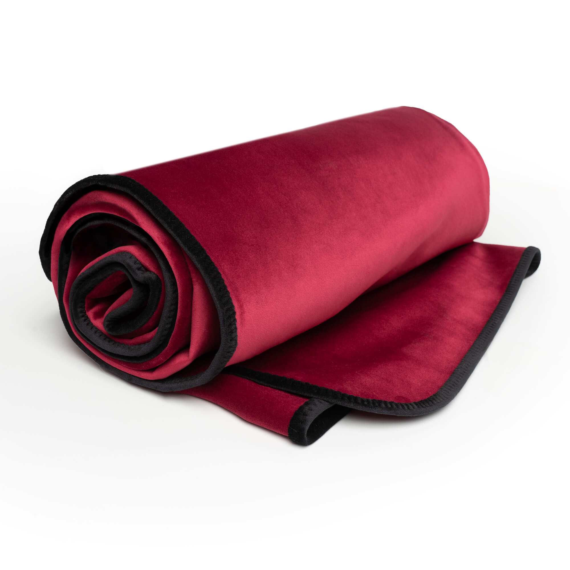 Fascinator Lush Throw  Merlot Mircovelvet - King Size