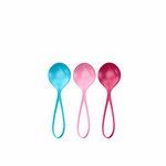 Load image into Gallery viewer, Satisfyer Strengthening Balls (set of 3) - turquoise, red, pink
