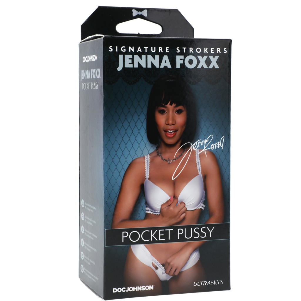 Doc Johnson Signature Strokers - Jenna Foxx - ULTRASKYN Pocket Pussy - Chocolate