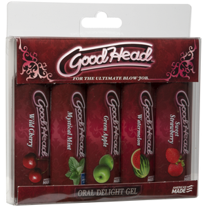 Doc Johnson GoodHead - Oral Delight Gel - 5 Pack  1 fl. oz.