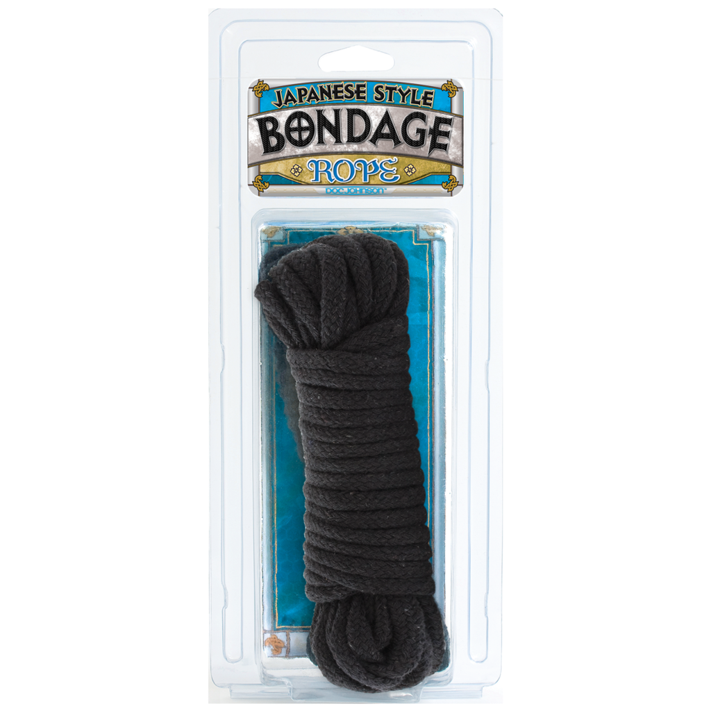 Doc Johnson Japanese Style Bondage Rope - Black