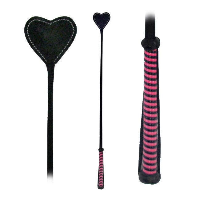 Fetissimo Riding Crop Heart Shaped Vegan Friendly Red