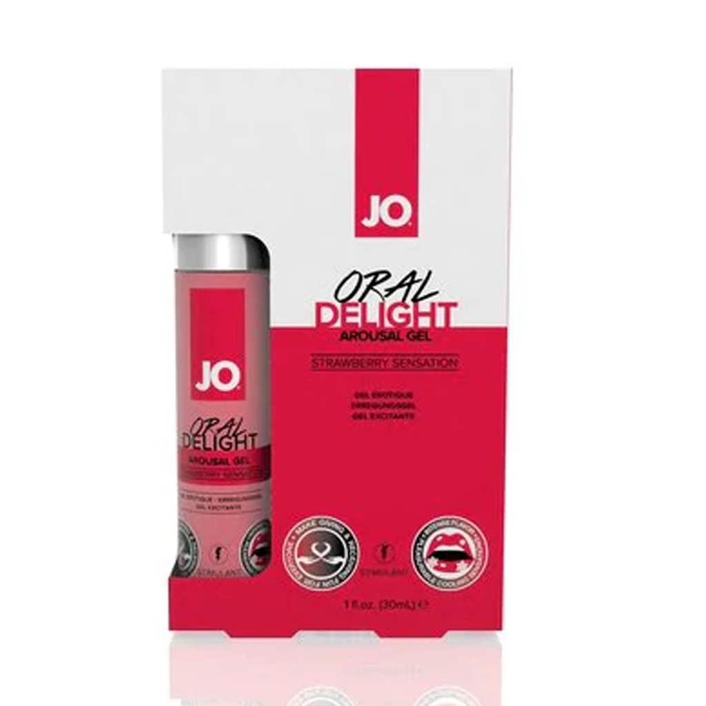 JO Oral Delight  - Strawberry - Stimulant 1 floz / 30 mL