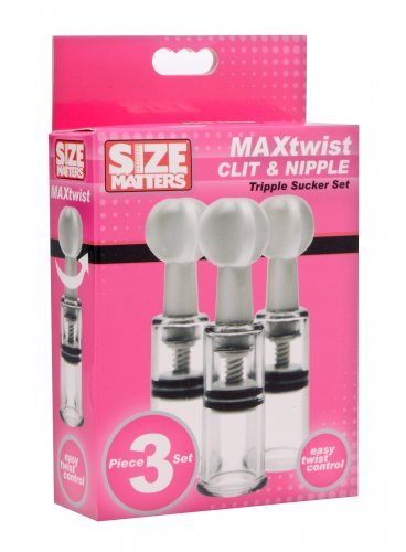 XR Max Twist Clit and Nipple Triple Sucker Set