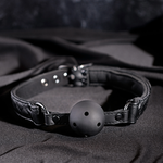 Load image into Gallery viewer, Adam &amp; Eve EVE&#39;S FETISH DREAMS BALL GAG BLACK
