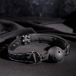 Load image into Gallery viewer, Adam &amp; Eve EVE&#39;S FETISH DREAMS BALL GAG BLACK
