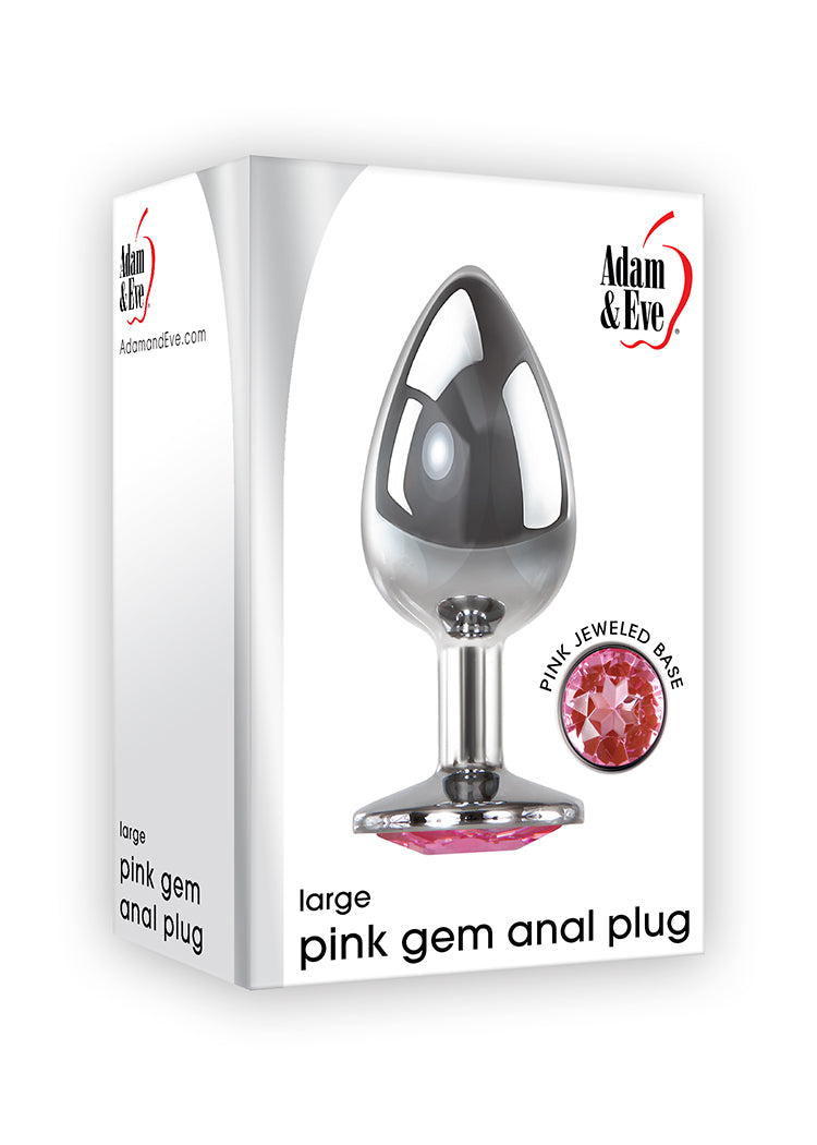 Adam & Eve Pink Gem Anal Plug Large