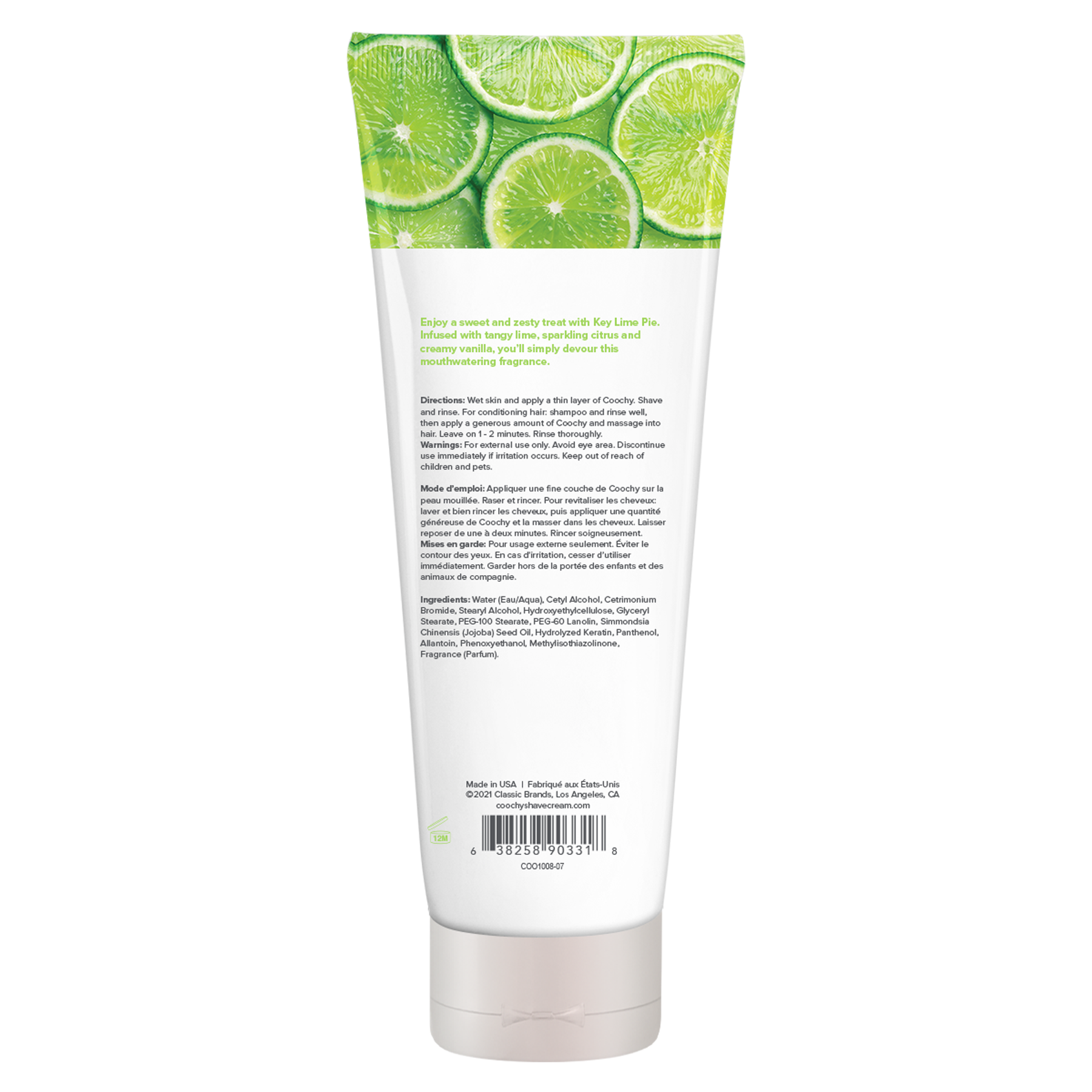 7.2oz  COOCHY SHAVE CREAM Key Lime Pie