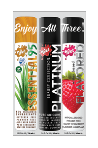 Wet® 3 PACK SAMPLER (1OZ ESSENTIAL95, PLATINUM, STRAWBERRY) 1 Fl. Oz./30mL x 3