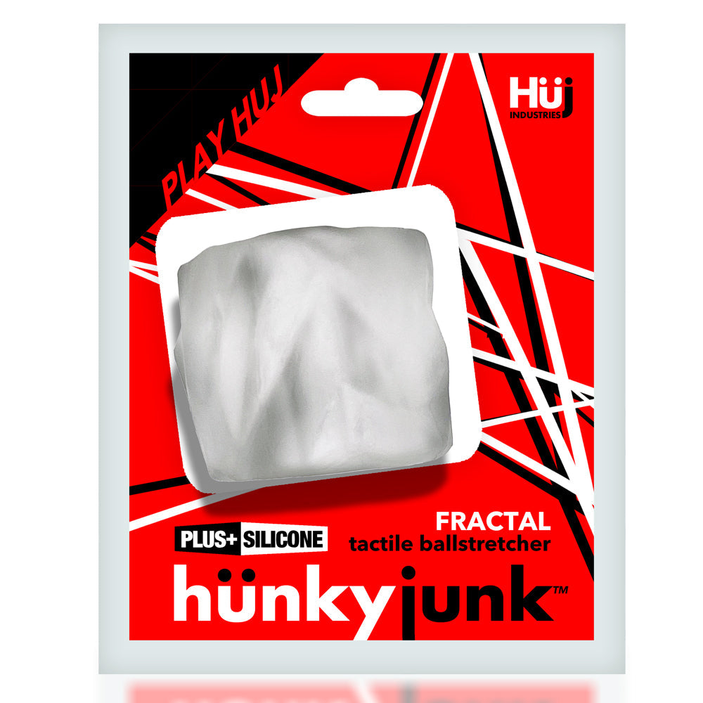 Hunkyjunk FRACTAL tactile ballstretcher CLEAR  ICE