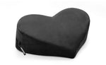 Load image into Gallery viewer, Heart Wedge Black Microvelvet
