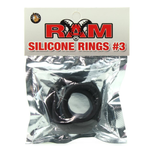 Charger l&#39;image dans la galerie, Ram Silicone Cock Rings #3 in Black
