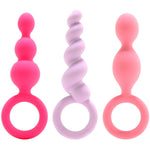 Charger l&#39;image dans la galerie, Satisfyer Plugs Silicone 3 Piece Set in Multi-Colored
