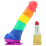 Charger l&#39;image dans la galerie, Colours Pride Edition 5 Inch Silicone Dildo in Rainbow
