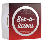 Load image into Gallery viewer, SOY MASSAGE CANDLE SEX-A-LICIOUS RAVENOUS RASPBERRY 4 FL OZ
