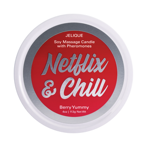 SOY MASSAGE CANDLE NETFLIX & CHILL BERRY YUMMY 4 FL OZ