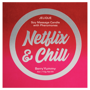 SOY MASSAGE CANDLE NETFLIX & CHILL BERRY YUMMY 4 FL OZ