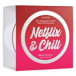 Charger l&#39;image dans la galerie, SOY MASSAGE CANDLE NETFLIX &amp; CHILL BERRY YUMMY 4 FL OZ
