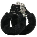 Load image into Gallery viewer, Black Furry Hand Cuffs
