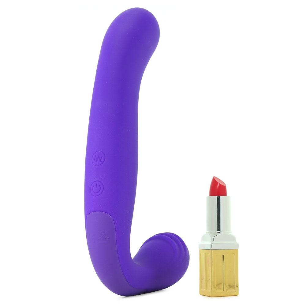 Rechargeable Love Rider Strapless Strap-On in Purple