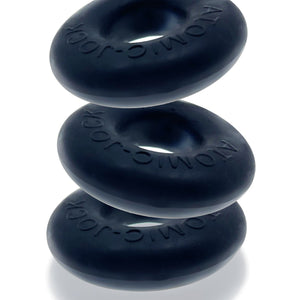 Oxballs RINGER, cockring 3-pack - PLUS+SILICONE special edition -  NIGHT