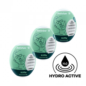 Satisfyer Masturbator Egg 3er Set (Riffle) Light Green