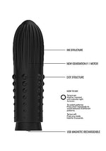 Charger l&#39;image dans la galerie, Shots Toys Elegance Lush Turbo Rechargeable Bullet Vibrator Black
