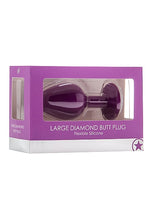 Load image into Gallery viewer, Shots Toys Diamond Butt Plug Large Purple
