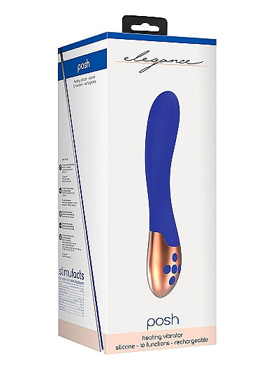 Shots Toys Elegance Posh Heating G-Spot Vibrator Blue