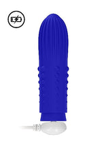 Load image into Gallery viewer, Shots Toys Elegance Lush Turbo Rechargeable Bullet Vibrator Blue
