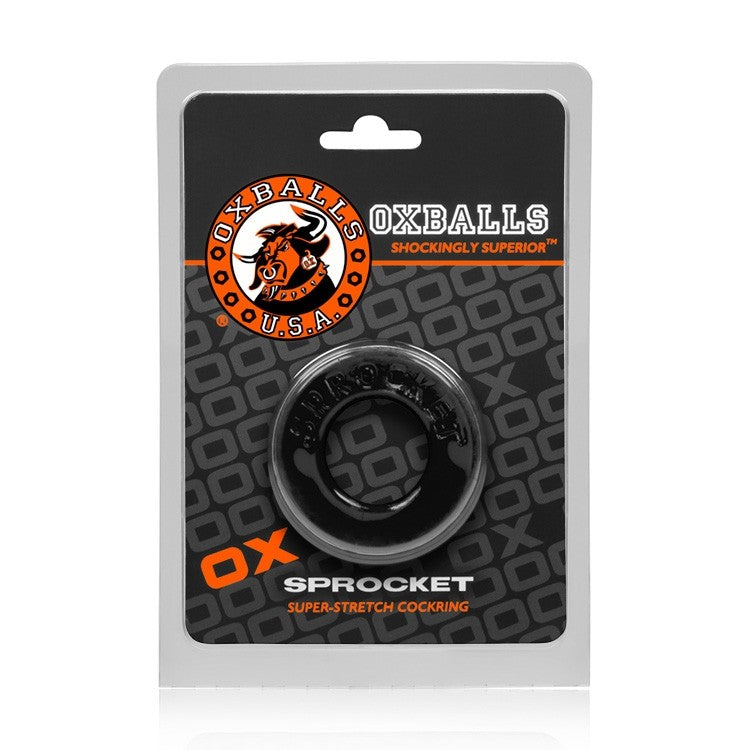 Oxballs SPROCKET, cockring - BLACK