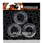 Load image into Gallery viewer, Oxballs WILLY RINGS, 3-pack cockrings - CLEAR
