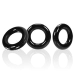 Load image into Gallery viewer, Oxballs WILLY RINGS, 3-pack cockrings - BLACK
