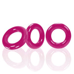 Load image into Gallery viewer, Oxballs WILLY RINGS, 3-pack cockrings - HOT PINK
